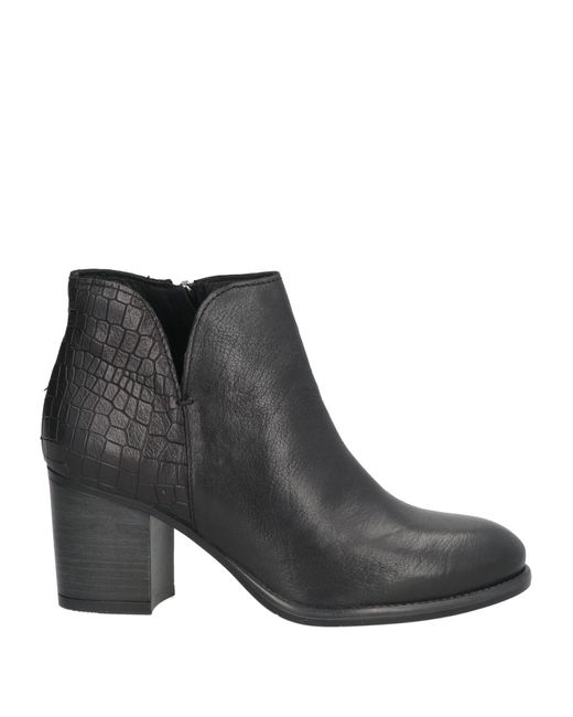 Igi&co Black Ankle Boots Leather