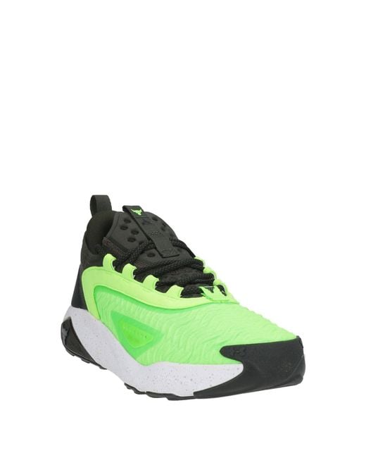Under Armour Green Sneakers Textile Fibers for men