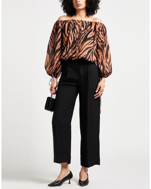 ANDAMANE Brown Top Cotton