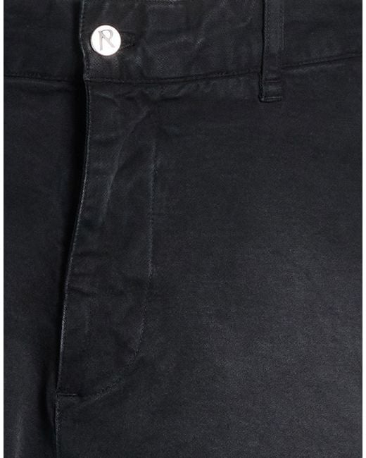 Represent Black Shorts & Bermuda Shorts Cotton, Elastane for men