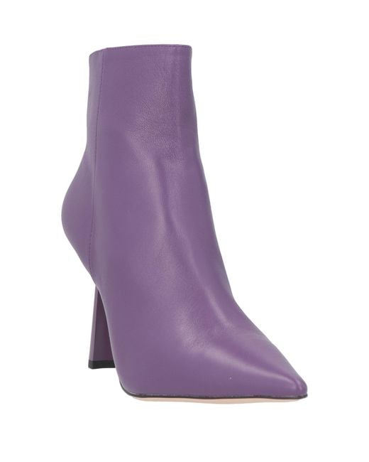 Lola Cruz Purple Ankle Boots