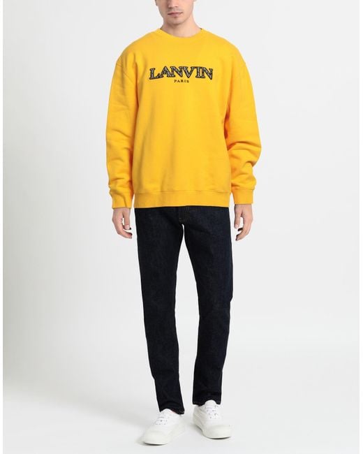 Lanvin Yellow Sweatshirt for men