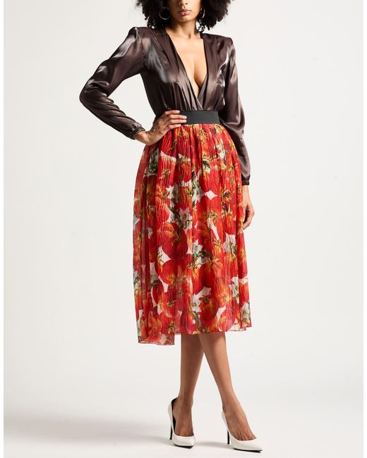 Cruna Brown Dark Bodysuit Modal, Polyester