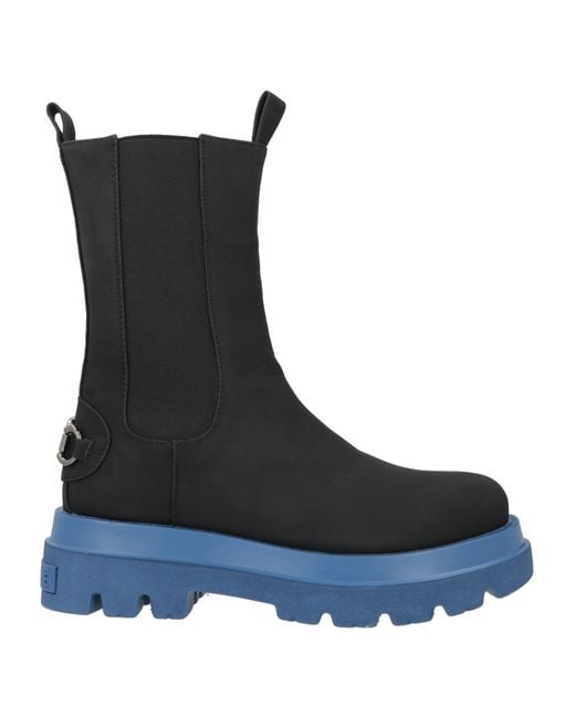 Gaelle Paris Black Ankle Boots Textile Fibers