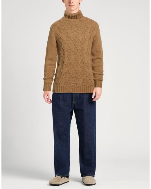 Daniele Alessandrini Brown Turtleneck for men