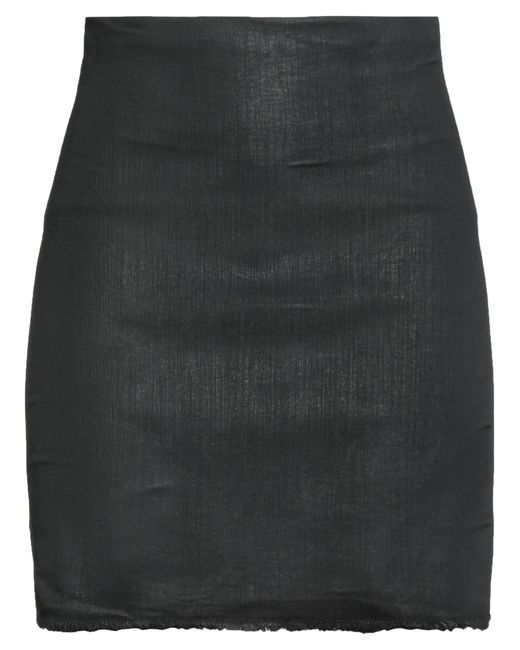 Rick Owens Gray Denim Skirt