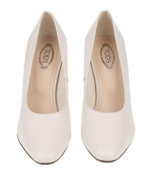 Tod's White Pumps