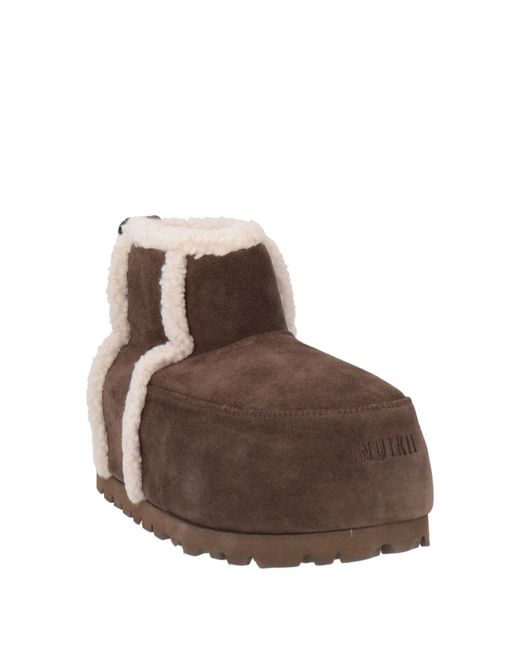 Inuikii Brown Ankle Boots