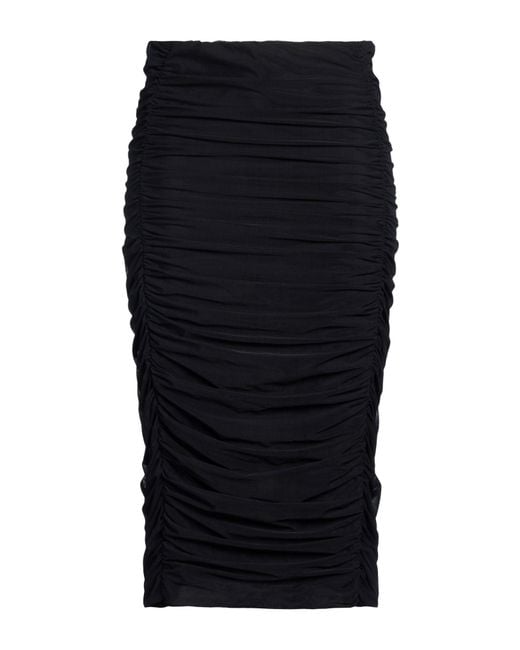 Mar De Margaritas Black Midi Skirt