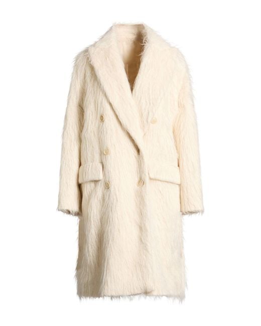 Brunello Cucinelli Natural Coat Alpaca Wool, Polyester