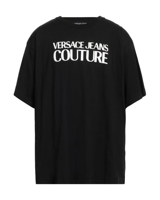 Versace Black T-Shirt Cotton for men