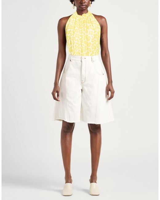 Fisico Yellow Top Viscose, Cotton, Silk