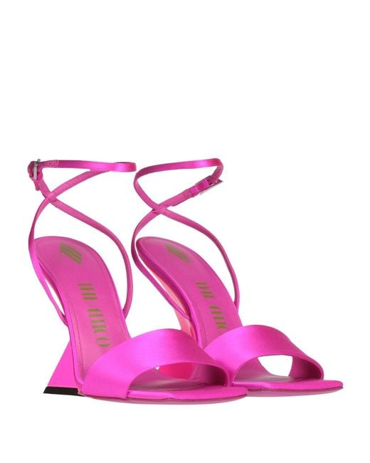The Attico Pink Fuchsia Sandals Textile Fibers