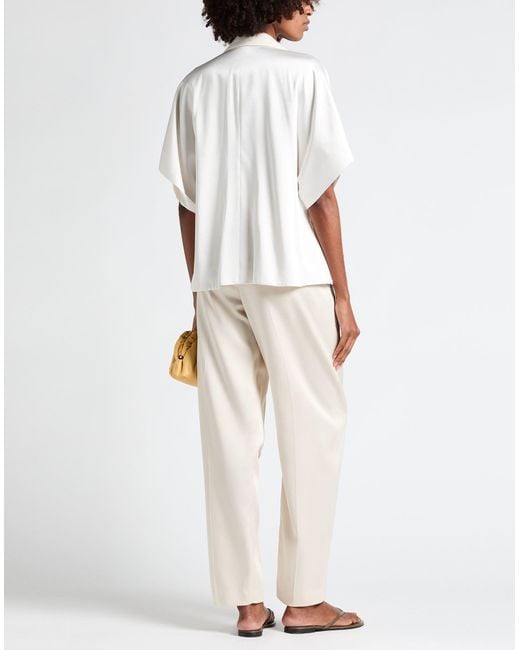 Brunello Cucinelli White Ivory Blazer Acetate, Viscose, Polyester, Cotton, Linen