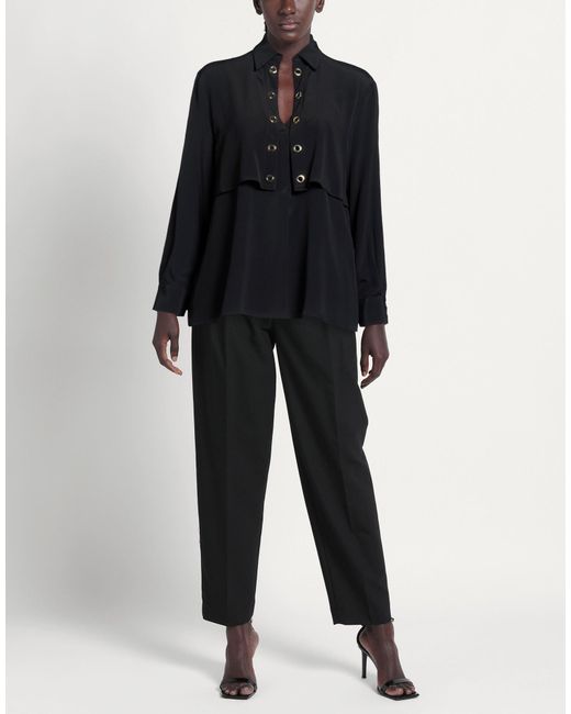 SIMONA CORSELLINI Black Top Acetate, Silk