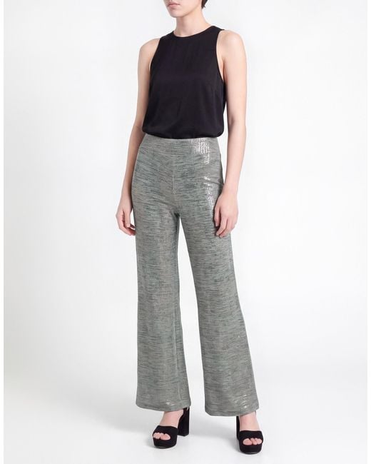 Joseph Ribkoff Gray Pants Polyester, Elastane