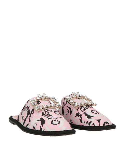 Roger Vivier White Mules & Clogs
