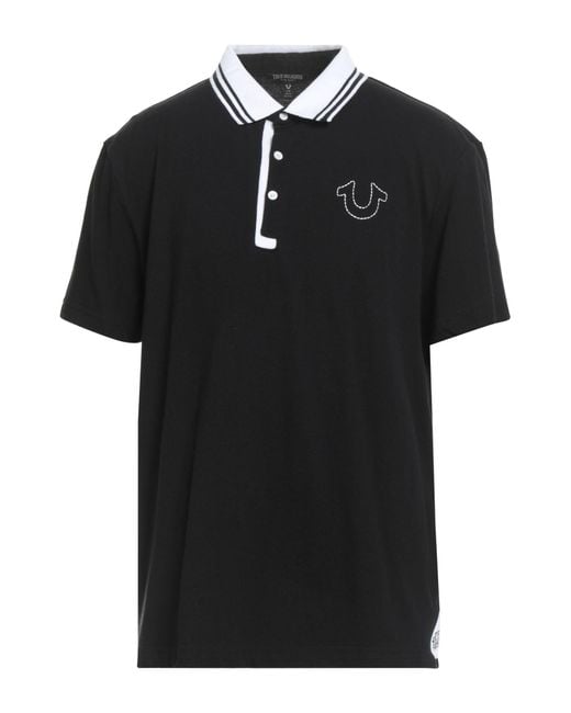 True Religion Black Polo Shirt for men