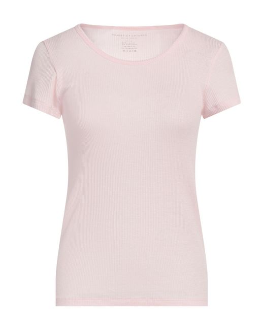 Majestic Filatures Pink T-Shirt Viscose, Elastane