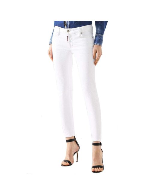 Pantalon en jean DSquared² en coloris White