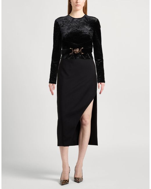 Versace Black Top Polyester, Elastane
