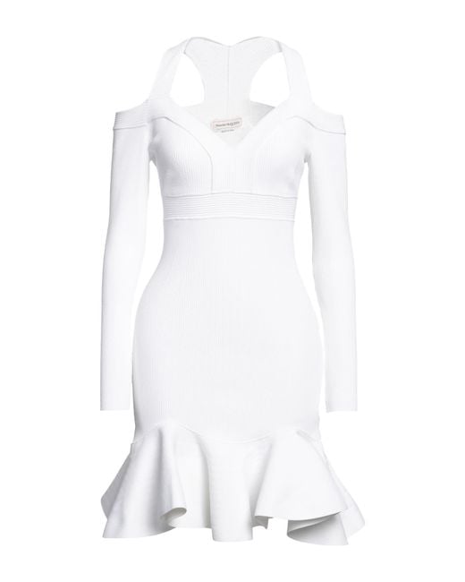 McQueen White Mini Dress