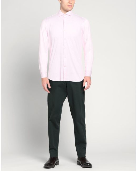 Sonrisa Pink Shirt Cotton for men