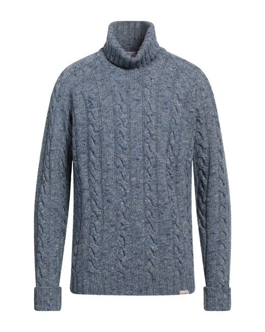 Brooksfield Blue Turtleneck for men