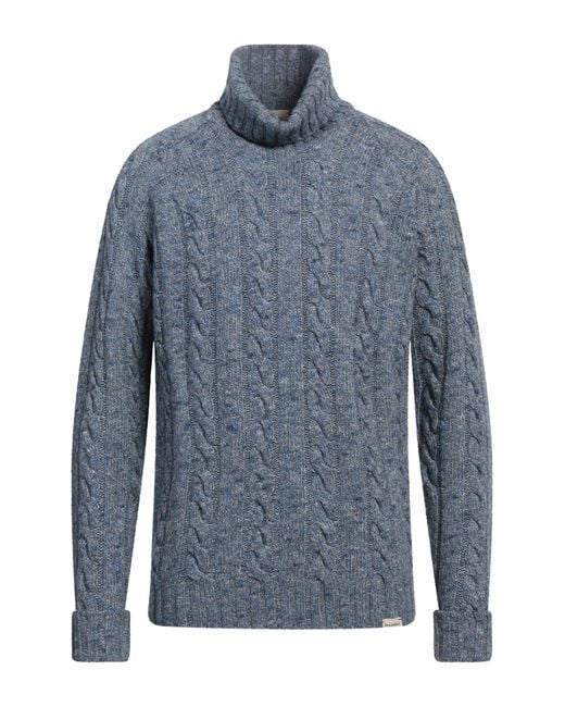 Brooksfield Blue Turtleneck for men