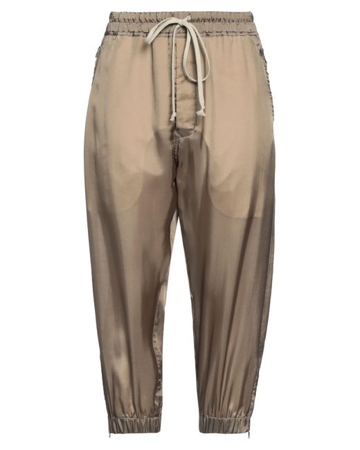 Rick Owens Natural Cropped Trousers
