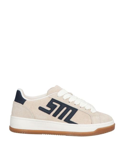 Steve Madden White Light Sneakers Leather