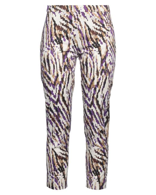 Caractere White Pants Cotton, Elastane