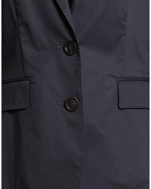 Peserico Blue Blazer Cotton, Elastane