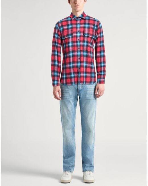Xacus Red Shirt Cotton for men