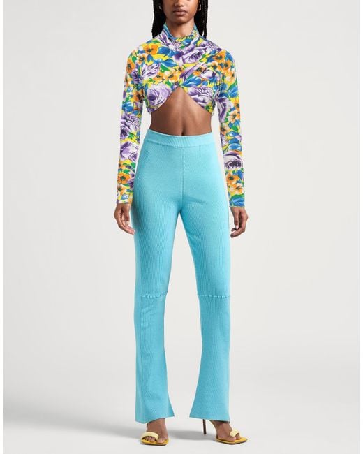 MSGM Blue Top Viscose, Elastane