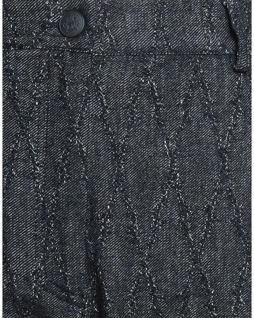 Shirtaporter Blue Pants Cotton, Wool, Polyamide, Polyester