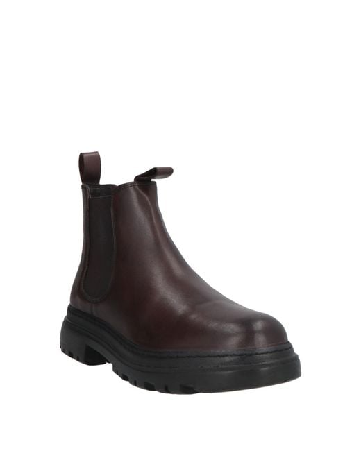 CafeNoir Brown Ankle Boots Leather for men