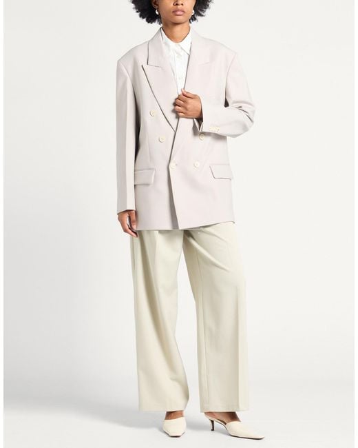 Victoria Beckham Natural Light Blazer Polyester, Virgin Wool, Elastane