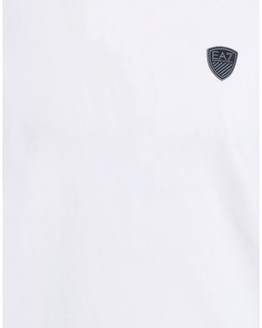 EA7 White T-Shirts for men