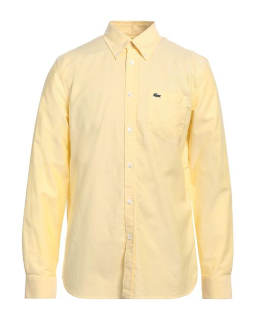 Camicia di Lacoste in Yellow da Uomo