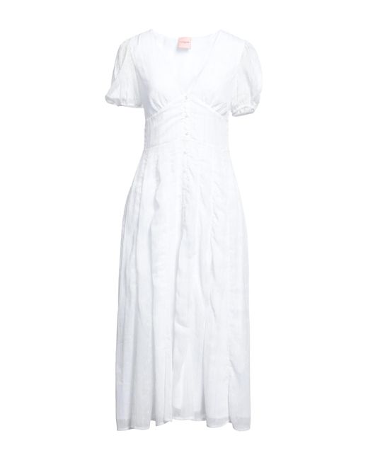LA SEMAINE Paris White Midi Dress