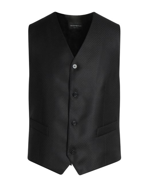 Emporio Armani Black Waistcoat for men