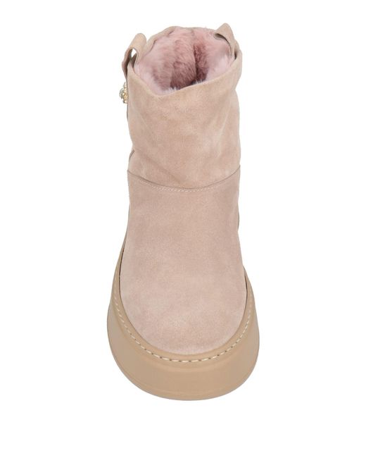 GIO+ Natural Ankle Boots Leather