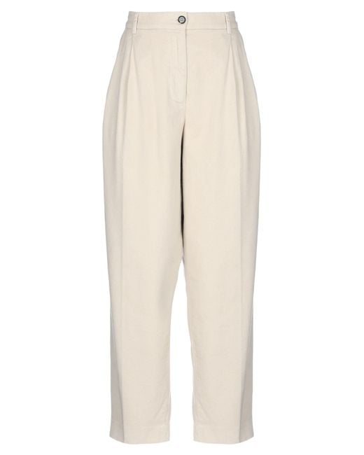 TRUE NYC Cotton Casual Pants in Beige (Natural) - Lyst