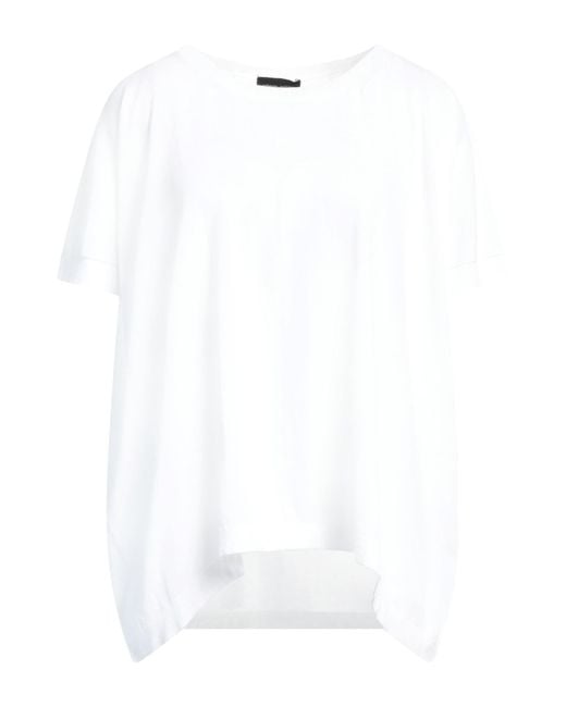 Roberto Collina White Lightweight Crewneck Cotton Sweater