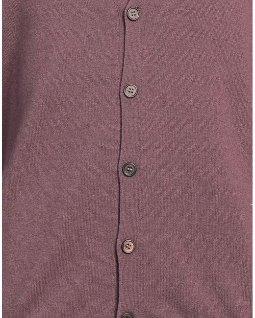 Gran Sasso Purple Cardigan for men