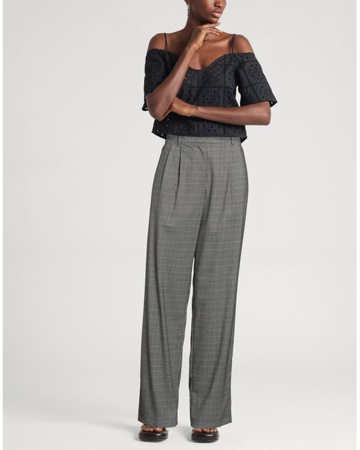 Boss Gray Pants Virgin Wool, Polyester, Elastane