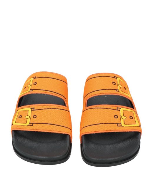 Marni Orange Sandals Textile Fibers for men