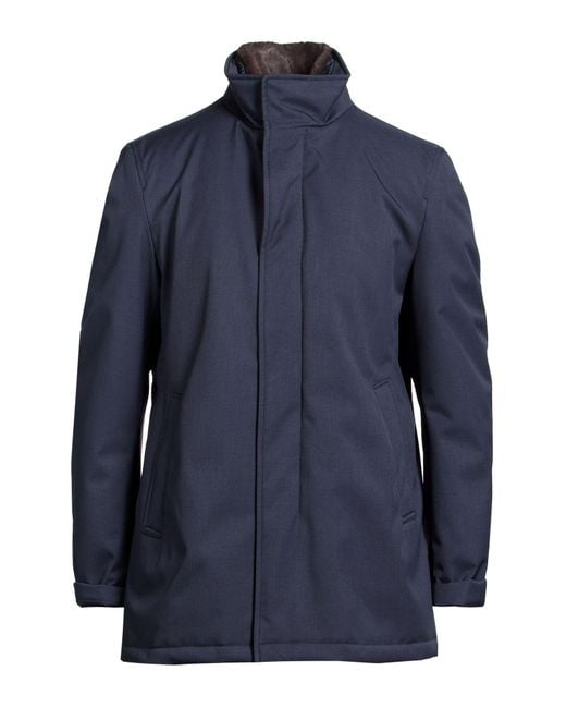 Herno Blue Jacket Polyester, Polyurethane for men
