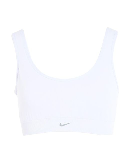 Nike White Lilac Top Nylon, Elastane, Polypropylene, Polyamide